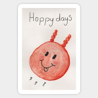 Hoppy days Sticker